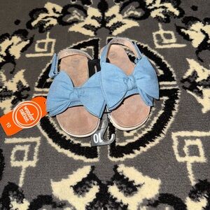 Kids Sandals with Light Blue Bow